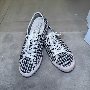 SeaVees for J Crew Black and White Houndstooth Sneakers